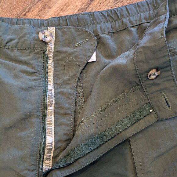 The North Face Convertible Zip off Green Hiking Pants Size XL - Picture 5 of 10